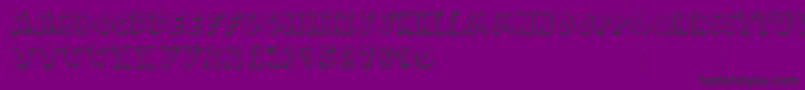 ScoolarTfb-Schriftart – Schwarze Schriften auf violettem Hintergrund