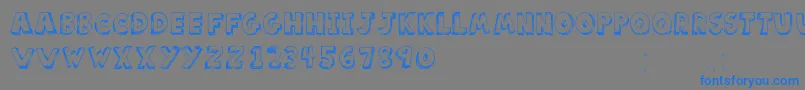 ScoolarTfb Font – Blue Fonts on Gray Background