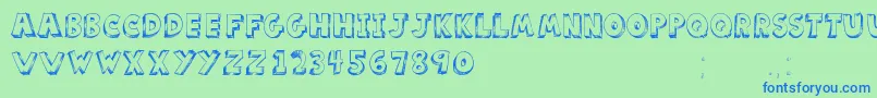 ScoolarTfb Font – Blue Fonts on Green Background