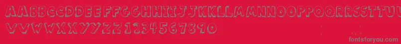 ScoolarTfb Font – Gray Fonts on Red Background