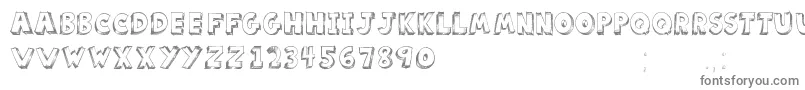 ScoolarTfb-Schriftart – Graue Schriften auf weißem Hintergrund