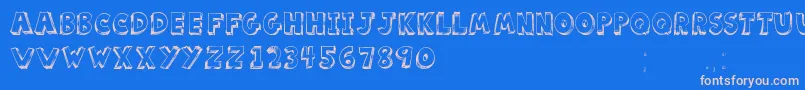 ScoolarTfb Font – Pink Fonts on Blue Background