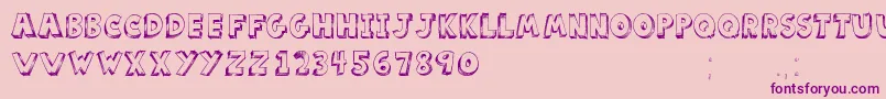 ScoolarTfb Font – Purple Fonts on Pink Background