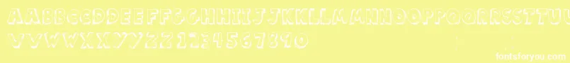 ScoolarTfb Font – White Fonts on Yellow Background