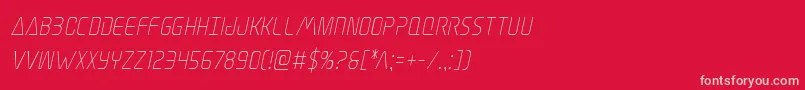 Elitedangercondital Font – Pink Fonts on Red Background