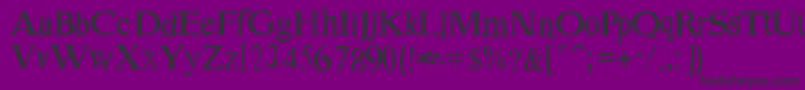 DustSerif Font – Black Fonts on Purple Background