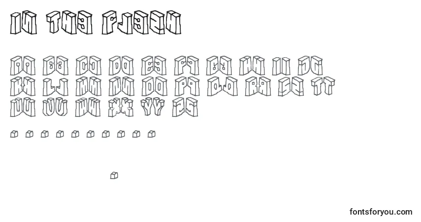 Шрифт In The Flesh – алфавит, цифры, специальные символы