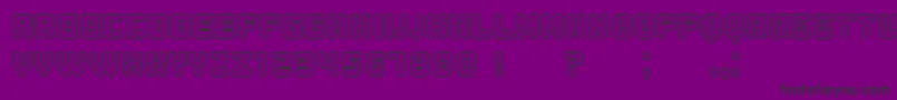 Duration Font – Black Fonts on Purple Background