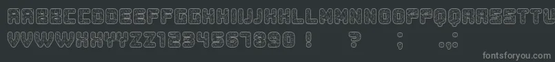 Duration Font – Gray Fonts on Black Background