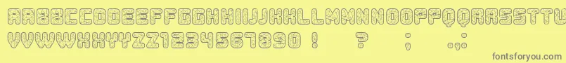 Duration Font – Gray Fonts on Yellow Background