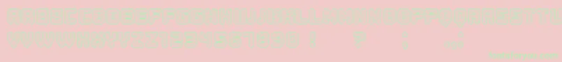Duration Font – Green Fonts on Pink Background