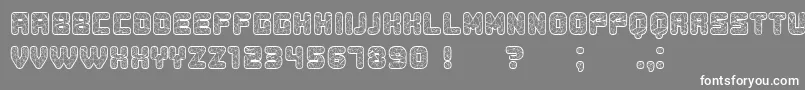 Duration Font – White Fonts on Gray Background