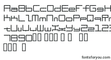  Oscilloscope4 font