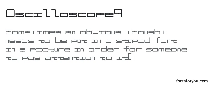 Schriftart Oscilloscope4
