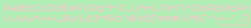 Więcej informacji o czcionce Thunder2v2c Czcionka Thunder2v2c – różowe czcionki na zielonym tle