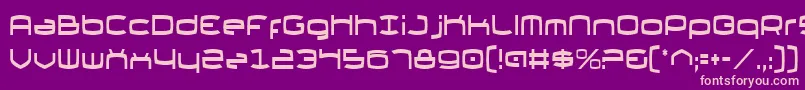 Thunder2v2c Font – Pink Fonts on Purple Background