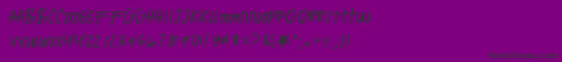 Ghostofmars Font – Black Fonts on Purple Background