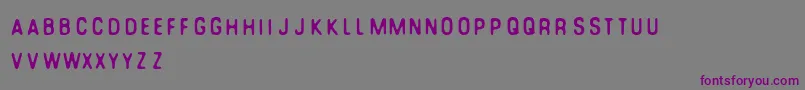 YouCanMakeYourOwnFont Font – Purple Fonts on Gray Background