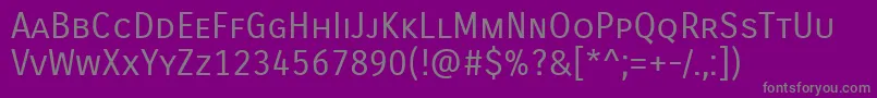 CarroisgothicscRegular Font – Gray Fonts on Purple Background