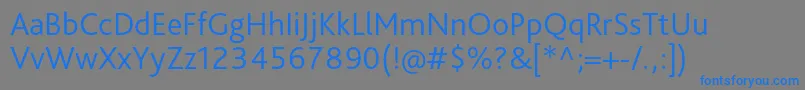 Шрифт BlissproLight – синие шрифты на сером фоне