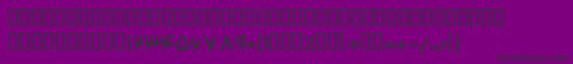 Шрифт BHoma – чёрные шрифты на фиолетовом фоне