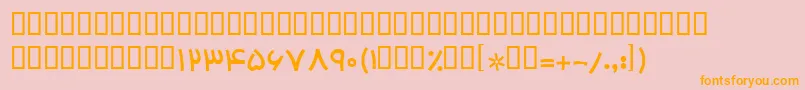 BHoma Font – Orange Fonts on Pink Background