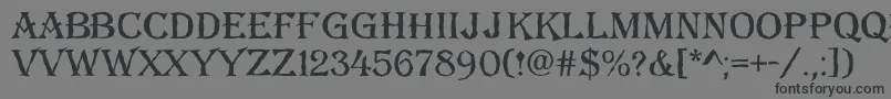 AAlgeriusbrk-Schriftart – Schwarze Schriften auf grauem Hintergrund