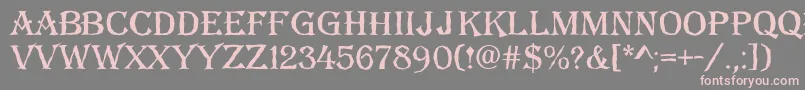 AAlgeriusbrk Font – Pink Fonts on Gray Background