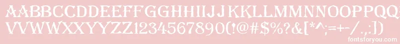 AAlgeriusbrk Font – White Fonts on Pink Background