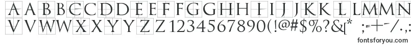 Шрифт Trajanusbricks – прямые шрифты
