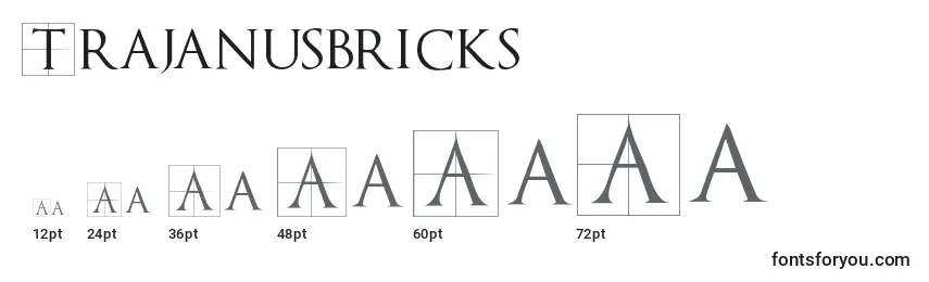 Размеры шрифта Trajanusbricks