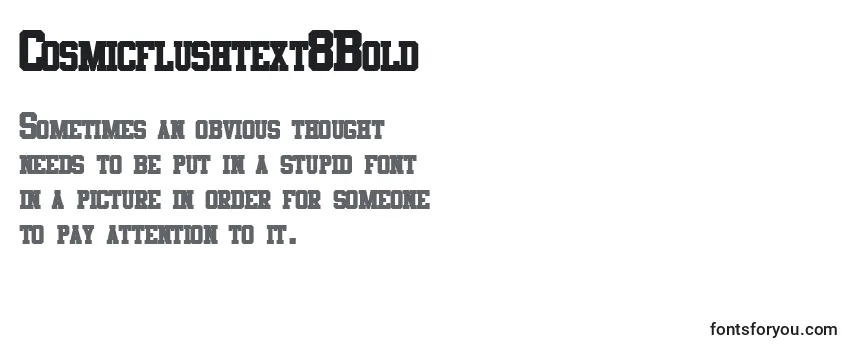 Cosmicflushtext8Bold-fontti