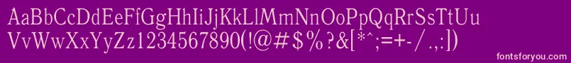 AntiquaThin Font – Pink Fonts on Purple Background