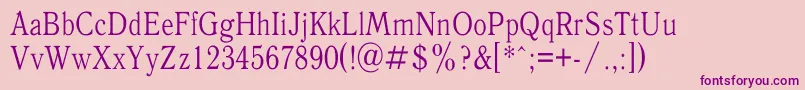 AntiquaThin Font – Purple Fonts on Pink Background