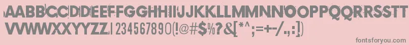 Więcej informacji o czcionce Copy239 Czcionka Copy239 – szare czcionki na różowym tle