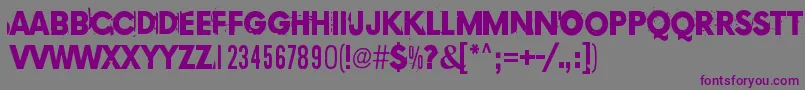Copy239 Font – Purple Fonts on Gray Background