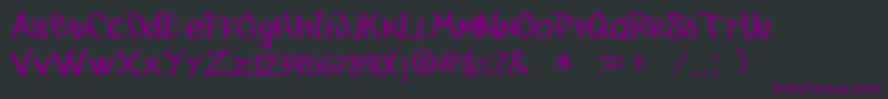 Juanalzada Font – Purple Fonts on Black Background