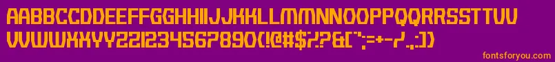 BackgroundNoise Font – Orange Fonts on Purple Background