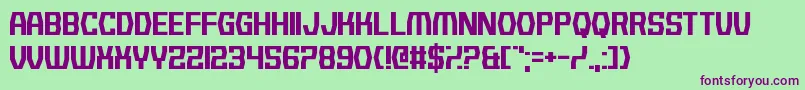 BackgroundNoise Font – Purple Fonts on Green Background