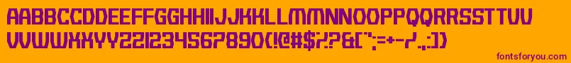 BackgroundNoise-Schriftart – Violette Schriften auf orangefarbenem Hintergrund