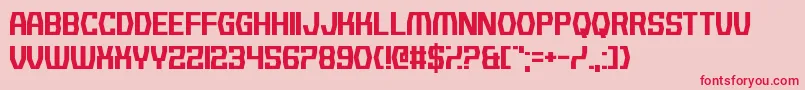 BackgroundNoise Font – Red Fonts on Pink Background