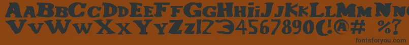 Lecorniaud Font – Black Fonts on Brown Background