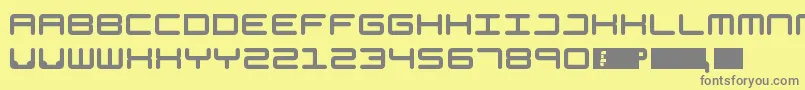 Generation Font – Gray Fonts on Yellow Background