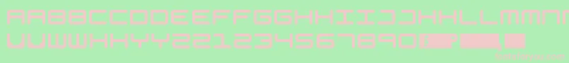 Generation Font – Pink Fonts on Green Background