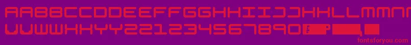 Generation Font – Red Fonts on Purple Background