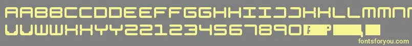 Generation Font – Yellow Fonts on Gray Background