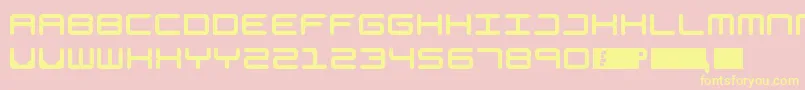 Generation Font – Yellow Fonts on Pink Background