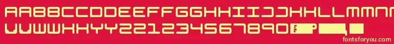 Generation Font – Yellow Fonts on Red Background