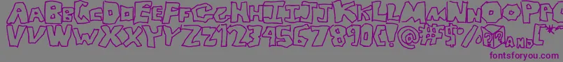 ReDonkULess Font – Purple Fonts on Gray Background