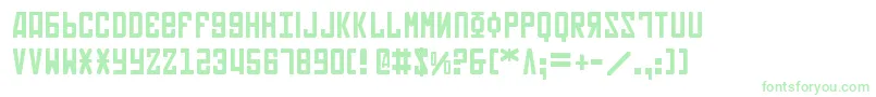 Soviet2-Schriftart – Grüne Schriften auf weißem Hintergrund